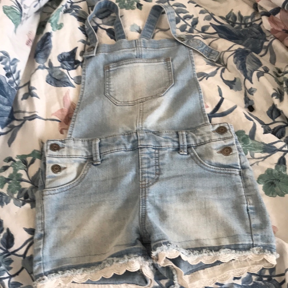 Girls Denim Overalls